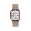 Montre BRISTON Streamliner Kennedy femme cadran blanc bracelet nylon taupe - vue V1