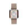 Montre BRISTON Streamliner Kennedy femme cadran blanc bracelet nylon taupe - vue V1