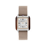 Montre BRISTON Streamliner Kennedy femme cadran blanc bracelet nylon taupe - vue 1