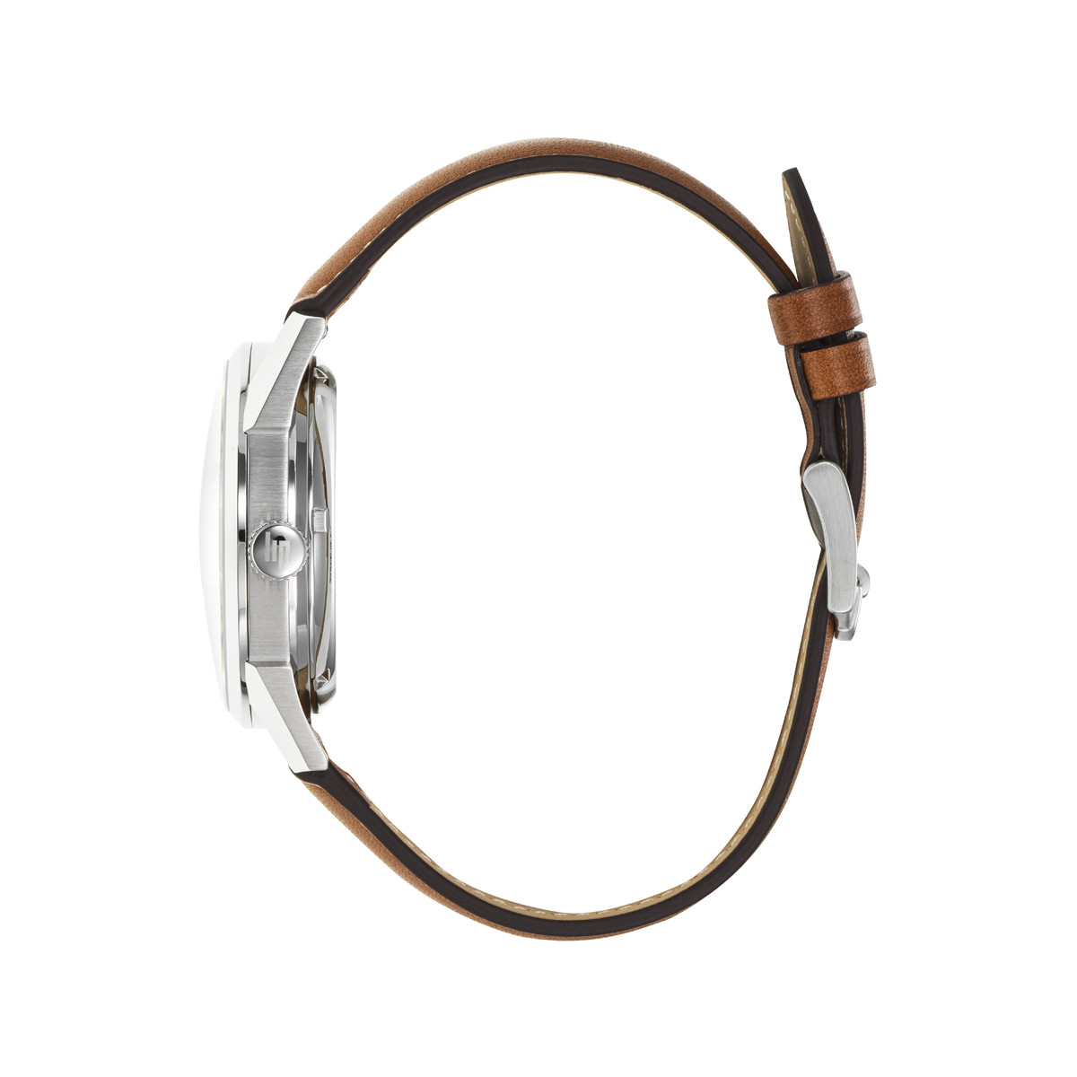 Montre LIP MANUFACTURE annapurna mixte automatique, bracelet cuir camel - vue 2