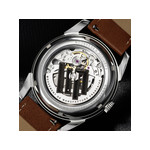 Montre LIP MANUFACTURE annapurna mixte automatique, bracelet cuir camel - vue D4