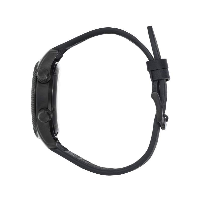 Montre LIP MANUFACTURE type 14 homme automatique, bracelet cuir noir - vue 2