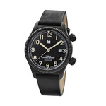 Montre LIP MANUFACTURE type 14 homme automatique, bracelet cuir noir - vue D3
