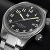 Montre LIP MANUFACTURE type 14 homme automatique, bracelet acier inoxydable argent - vue VD1
