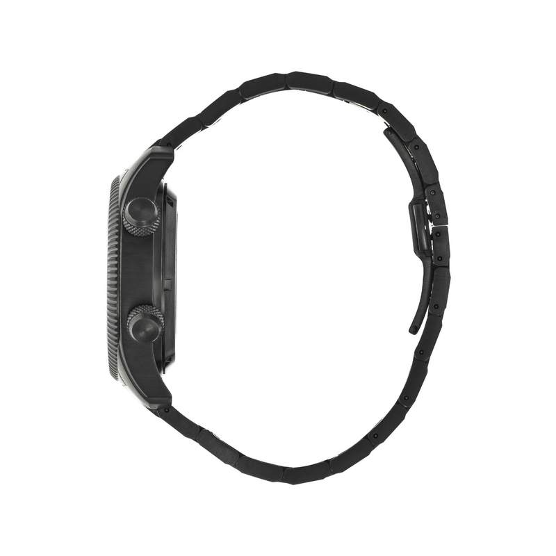 Montre LIP MANUFACTURE type 14 homme automatique, bracelet acier inoxydable noir - vue 2