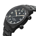 Montre LIP MANUFACTURE type 14 homme automatique, bracelet acier inoxydable noir - vue D2