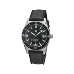 Montre LIP MANUFACTURE nautic 666 mixte automatique, bracelet silicone noir - vue 1
