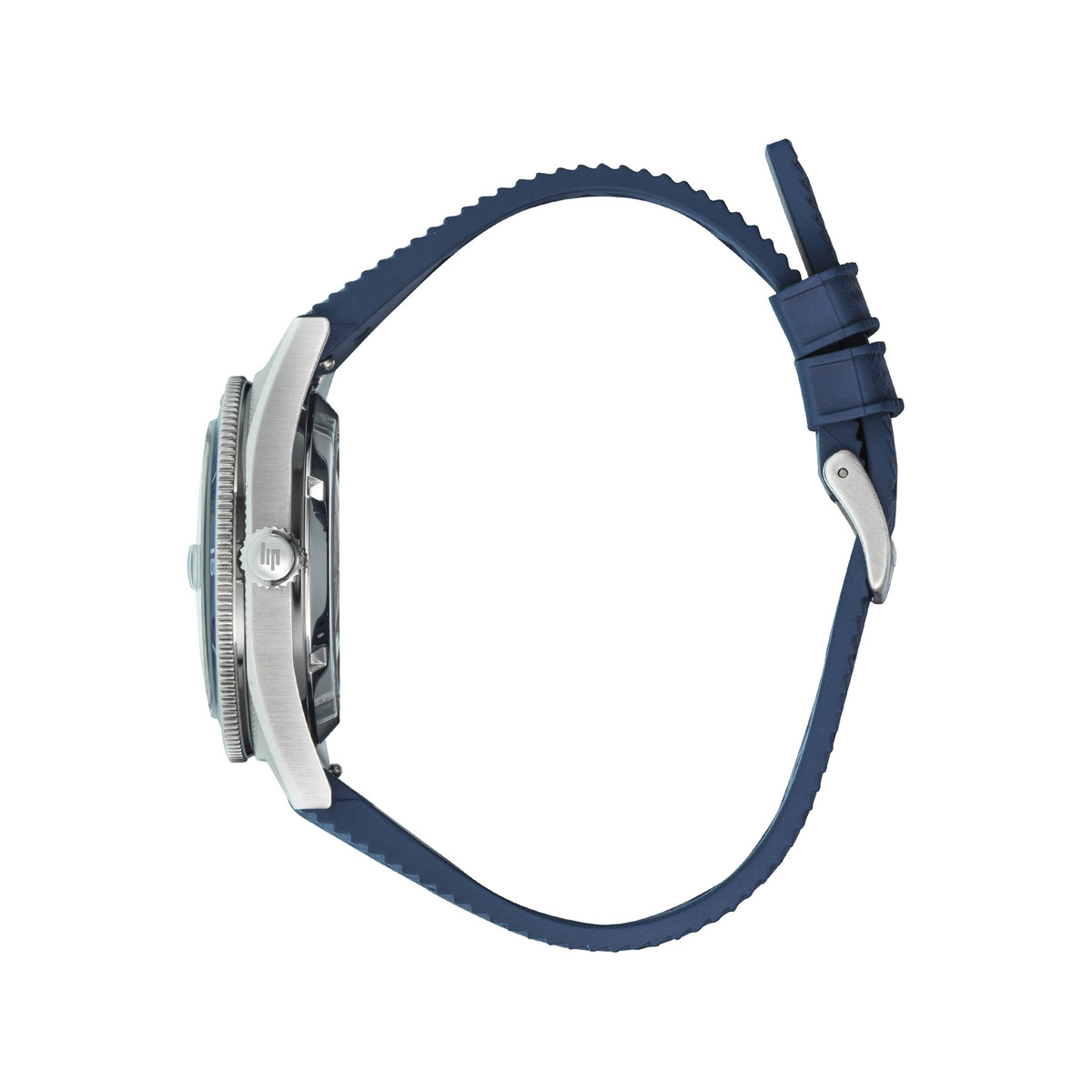 Montre LIP MANUFACTURE nautic 666 mixte automatique, bracelet silicone bleu - vue 2