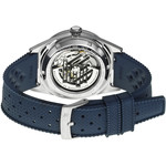 Montre LIP MANUFACTURE nautic 666 mixte automatique, bracelet silicone bleu - vue 3