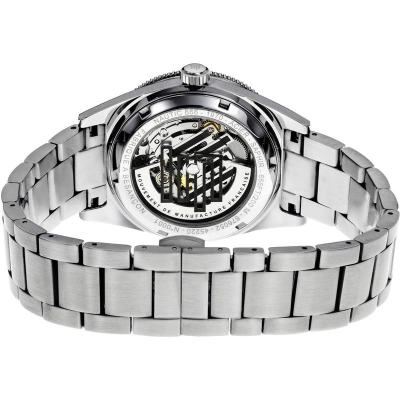 Montre LIP MANUFACTURE nautic 666 mixte automatique, bracelet acier inoxydable - vue 3