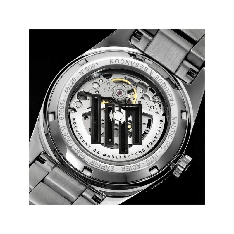 Montre LIP MANUFACTURE nautic 666 mixte automatique, bracelet acier inoxydable - vue D4