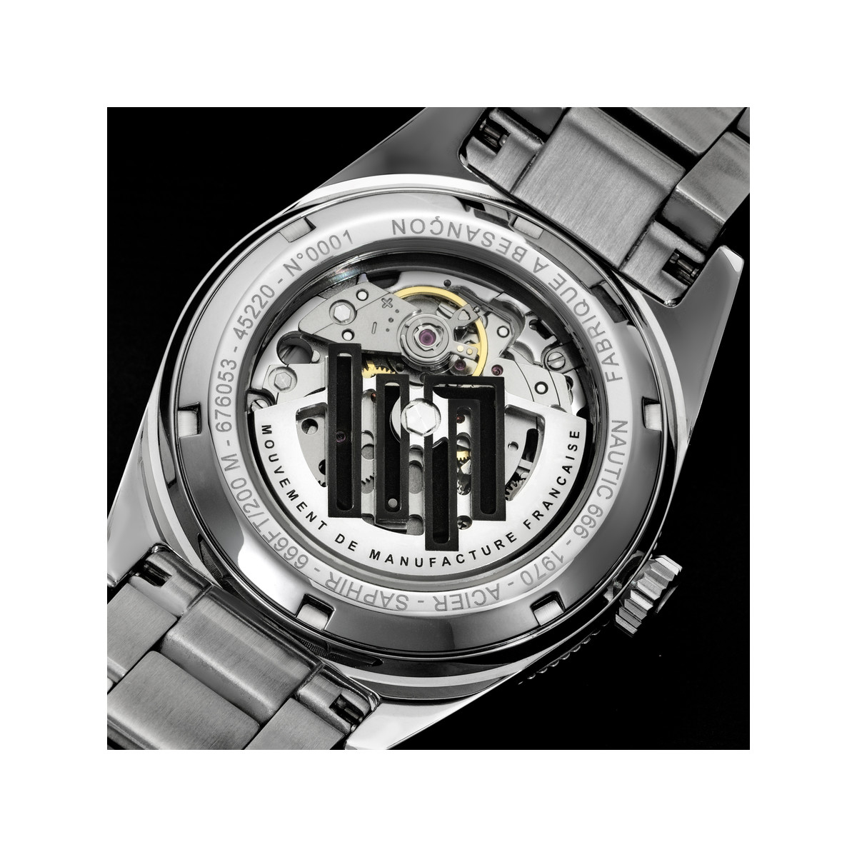 Montre LIP MANUFACTURE nautic 666 mixte automatique, bracelet acier inoxydable - vue D4