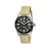 Montre LIP MANUFACTURE nautic 666 mixte automatique, bracelet silicone beige - vue V1