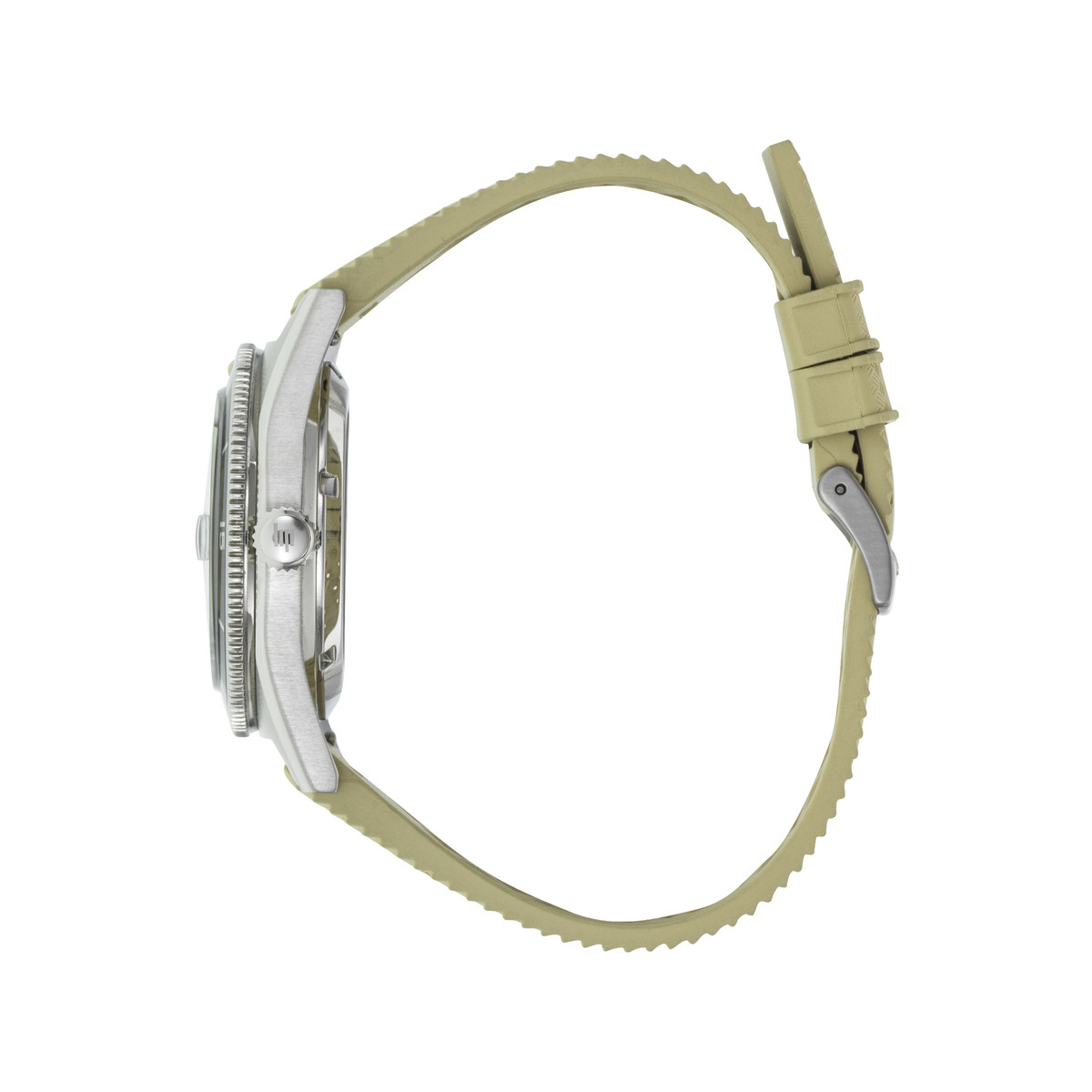Montre LIP MANUFACTURE nautic 666 mixte automatique, bracelet silicone beige - vue 2