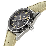 Montre LIP MANUFACTURE nautic 666 mixte automatique, bracelet silicone beige - vue D2