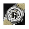 Montre LIP MANUFACTURE nautic 666 mixte automatique, bracelet silicone beige - vue VD4