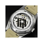 Montre LIP MANUFACTURE nautic 666 mixte automatique, bracelet silicone beige - vue D4