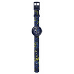 Montre FLIK FLAK x Monbento enfant cadran bleu bracelet pet recycle bleu - vue D1
