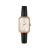 Montre TISSOT SRV femme cadran blanc bracelet cuir noir - vue V1