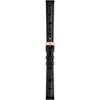 Montre TISSOT SRV femme cadran blanc bracelet cuir noir - vue VD1
