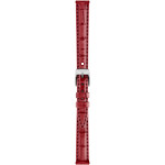 Montre TISSOT SRV femme cadran rouge bracelet cuir rouge - vue D1