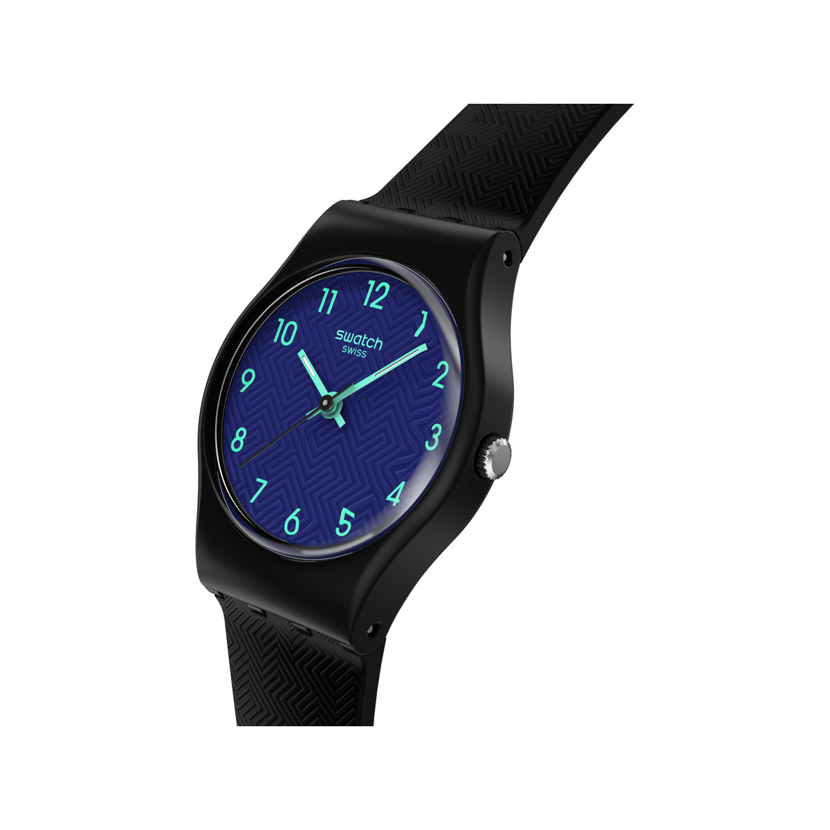Montre SWATCH essentials femme cadran gris bracelet plastique gris - vue 2