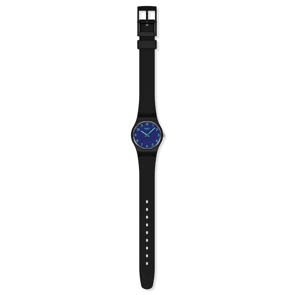 Montre SWATCH essentials femme cadran gris bracelet plastique gris - vue D1