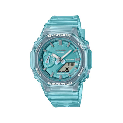 Montre G-SHOCK femme cadran bleu bracelet resine bleu