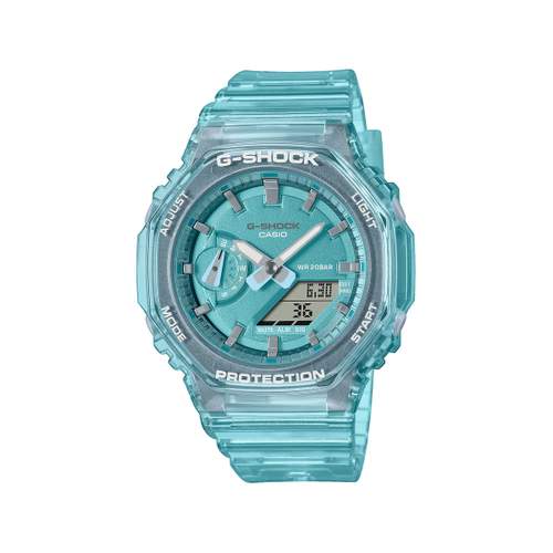 Montre G-SHOCK femme cadran bleu bracelet resine bleu