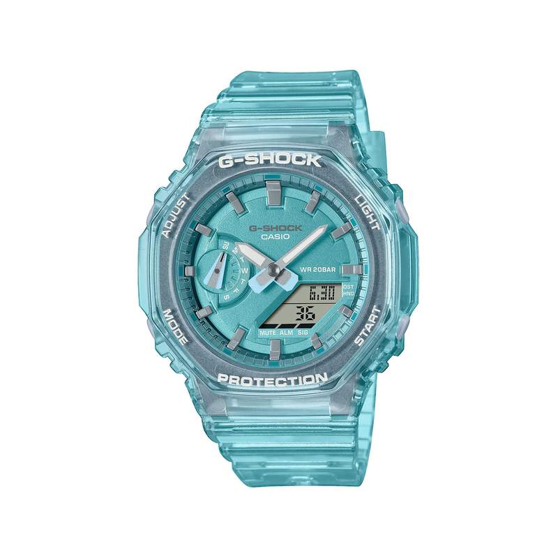 Montre G-SHOCK femme cadran bleu bracelet resine bleu - vue 1