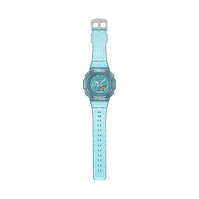 Montre G-SHOCK femme cadran bleu bracelet resine bleu - vue D1