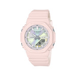 G-SHOCK-horloge uit de GMA-P2103-serie, uniseks, grijze wijzerplaat, roze kunststof band - afbeelding 1