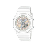 Montre G-SHOCK série gma-p2104 mixte cadran rose bracelet resine blanc