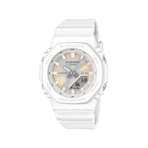 G-SHOCK watch series gma-p2104 mixed pink dial white resin bracelet