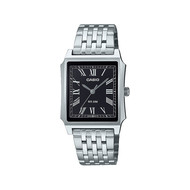 Montre CASIO timeless collection mixte cadran noir bracelet acier inoxydable