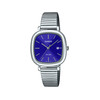 Montre CASIO Timeless collection mixte cadran bleu bracelet acier inoxydable - vue V1