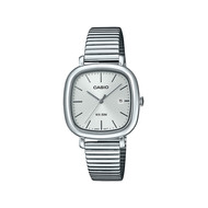 Montre CASIO Timeless collection mixte cadran gris bracelet acier inoxydable