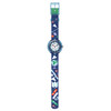 Montre FLIK FLAK Classroom Creations enfant cadran blanc bracelet pet recycle bleu - vue VD1