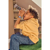 Montre FLIK FLAK Classroom Creations enfant cadran blanc bracelet pet recycle bleu - vue Vporté 1