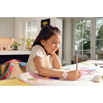 Montre FLIK FLAK Classroom Creations enfant cadran bleu bracelet pet recycle rose - vue porté 1