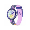 Montre FLIK FLAK Classroom Creations enfant cadran noir bracelet pet recycle bleu - vue V1
