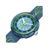 Montre FLIK FLAK Classroom Creations enfant cadran bleu bracelet pet recycle bleu - vue V2