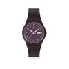 Montre SWATCH essentials mixte bracelet plastique marron - vue V1