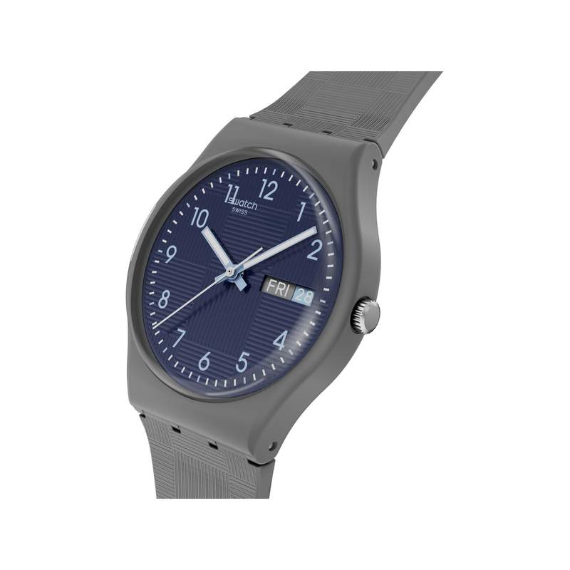 Montre SWATCH essentials mixte bracelet plastique gris - vue 2