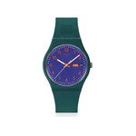 Montre SWATCH essentials mixte bracelet plastique bleu - vue 1