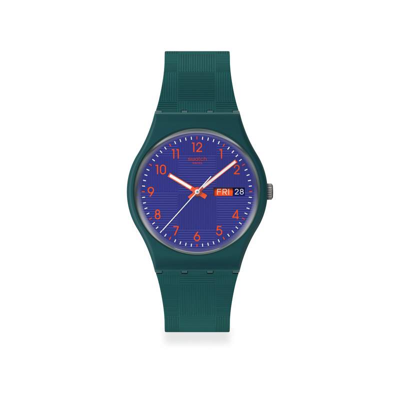 Montre SWATCH essentials mixte bracelet plastique bleu - vue 1