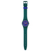 Montre SWATCH essentials mixte bracelet plastique bleu - vue VD1
