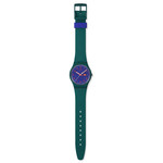 Montre SWATCH essentials mixte bracelet plastique bleu - vue D1