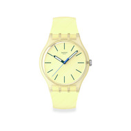 Montre SWATCH essentials mixte bracelet plastique jaune