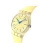 Montre SWATCH essentials mixte bracelet plastique jaune - vue V2
